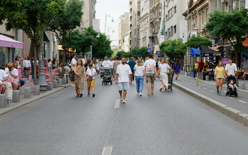 People walking on the street